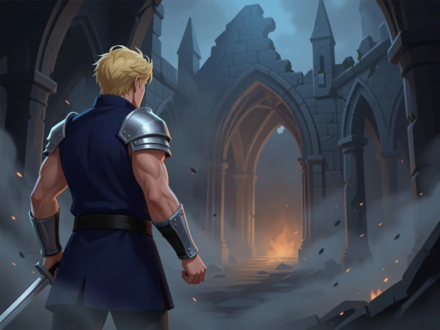 Classic Adventure mode — a dark fantasy scene from the original endless adventure