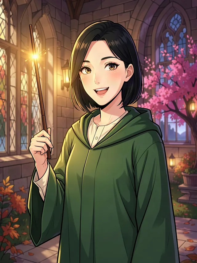 Sylvie Marsh, charmwright student — an AI roleplay character from the Briarwick world of Mythx