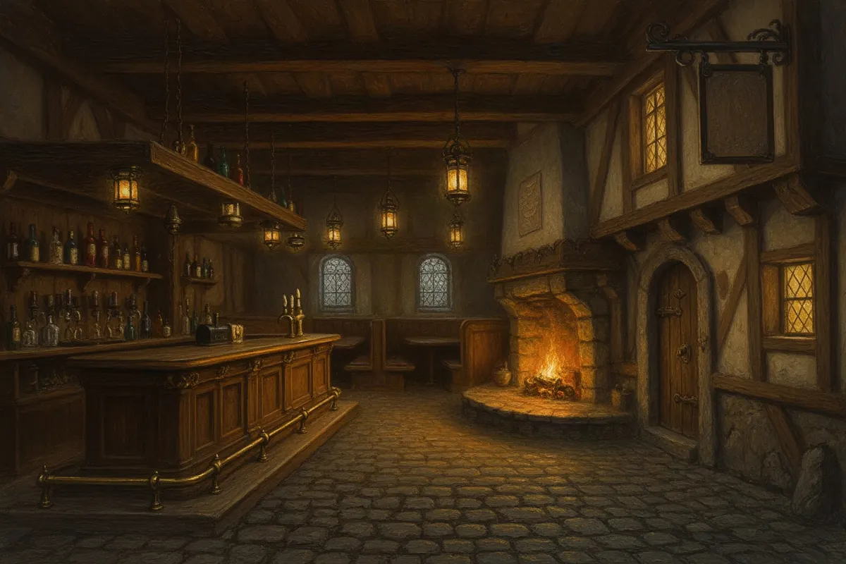 The Hollow Lantern in The Hollow Lantern, in The Hollow Lantern's painted fantasy-cover art