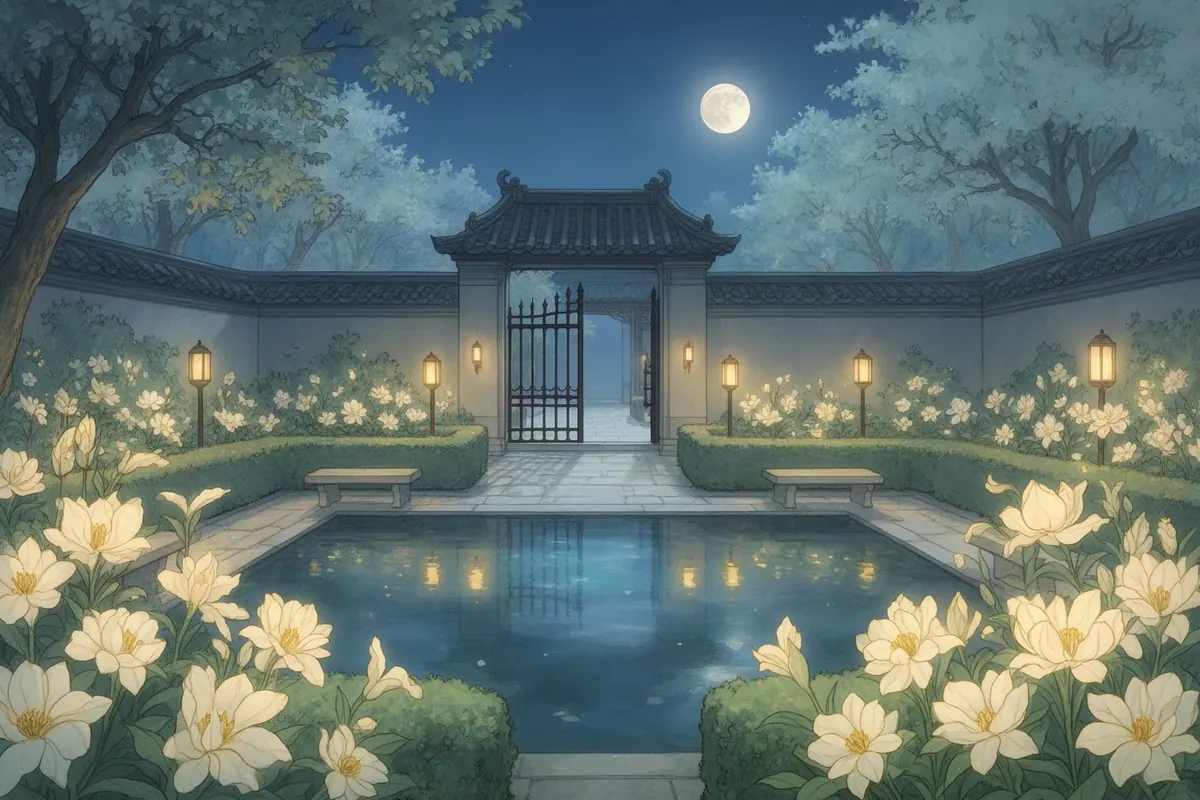 The Moon Garden in Solenne, in Solenne's donghua splash art