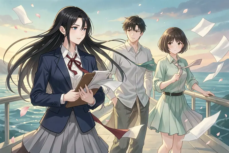 Hoshimori, the Japanese Academy world in the Mythx AI roleplay game
