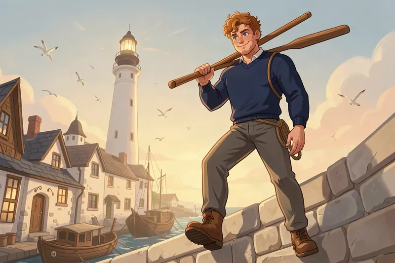 Saltwick, the Harbor Town world in the Mythx AI roleplay game