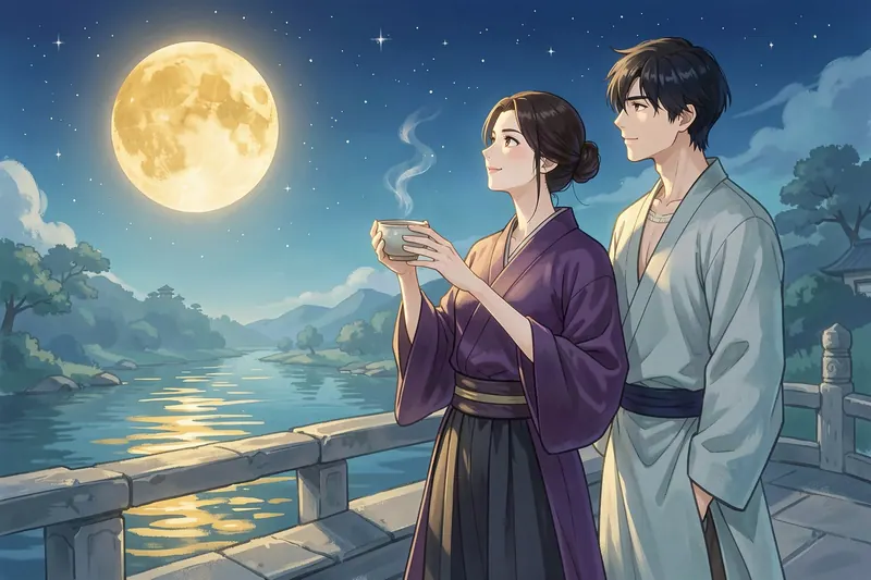 Tsukimi, the Rural Japan world in the Mythx AI roleplay game